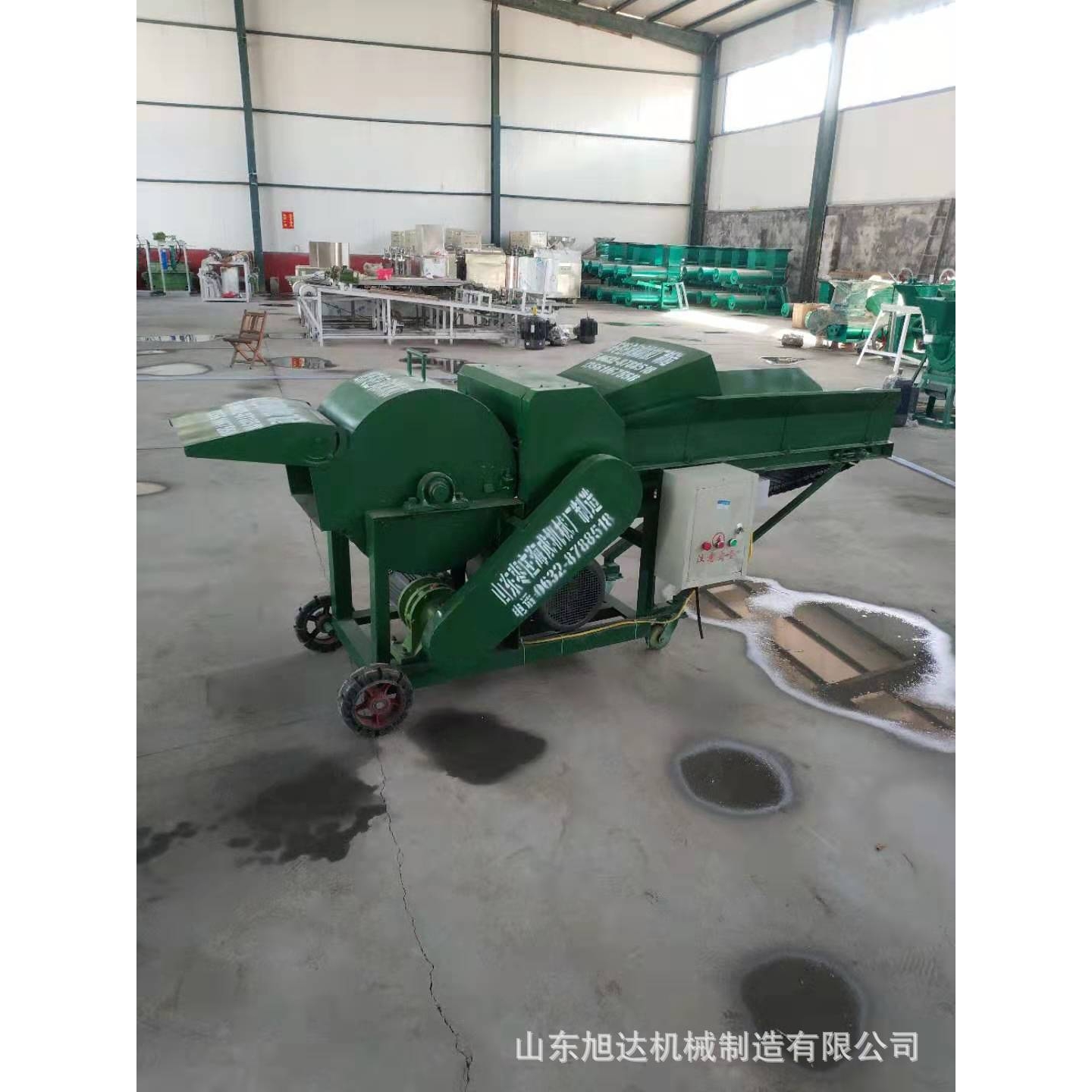 时产5/6吨铡草揉搓机现场 养牛养羊揉草机 青饲料揉丝机自动进料