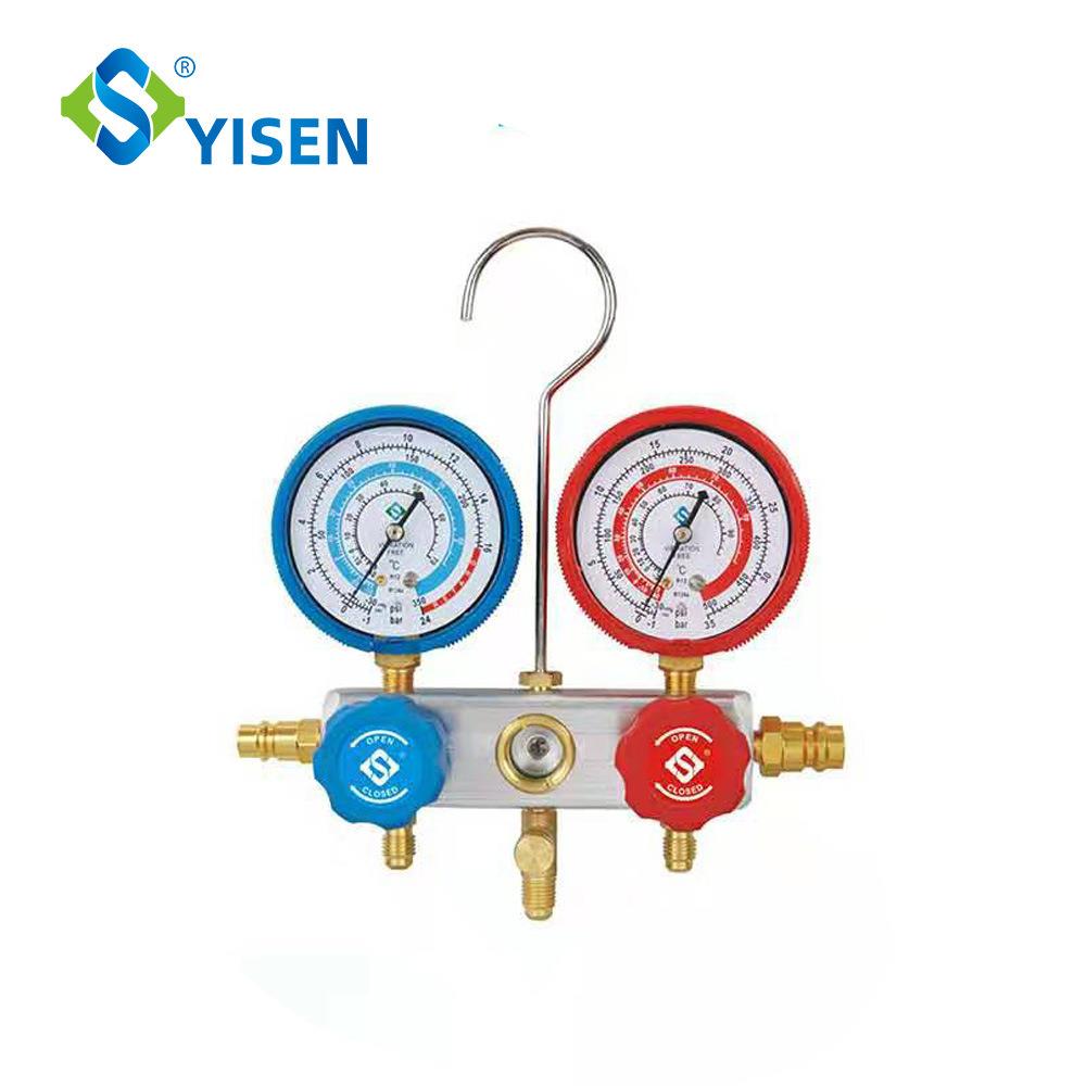 品质压力表 汽车空调加氟表 雪种表 冷媒加注器 R134 410冷媒表