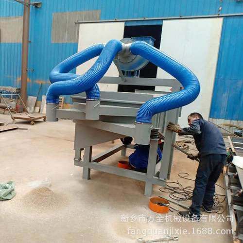 面粉厂下脚料 清理糠粉 碎麦粒 沙土 秸秆 带风机 麦糠自动筛选机