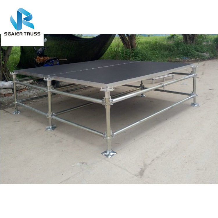 活动拼装雷亚舞台架 升降折叠舞台T台 速搭舞台架镀锌铁管舞台