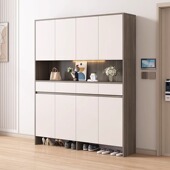 实木鞋 定制 柜家用门口一体加高到顶靠墙玄关柜客厅入户门2025新款