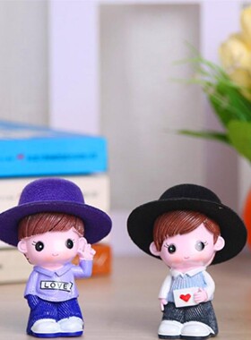 卡通可爱全家福娃娃儿童卧室房间装饰品客厅玄关家居桌面创意摆件