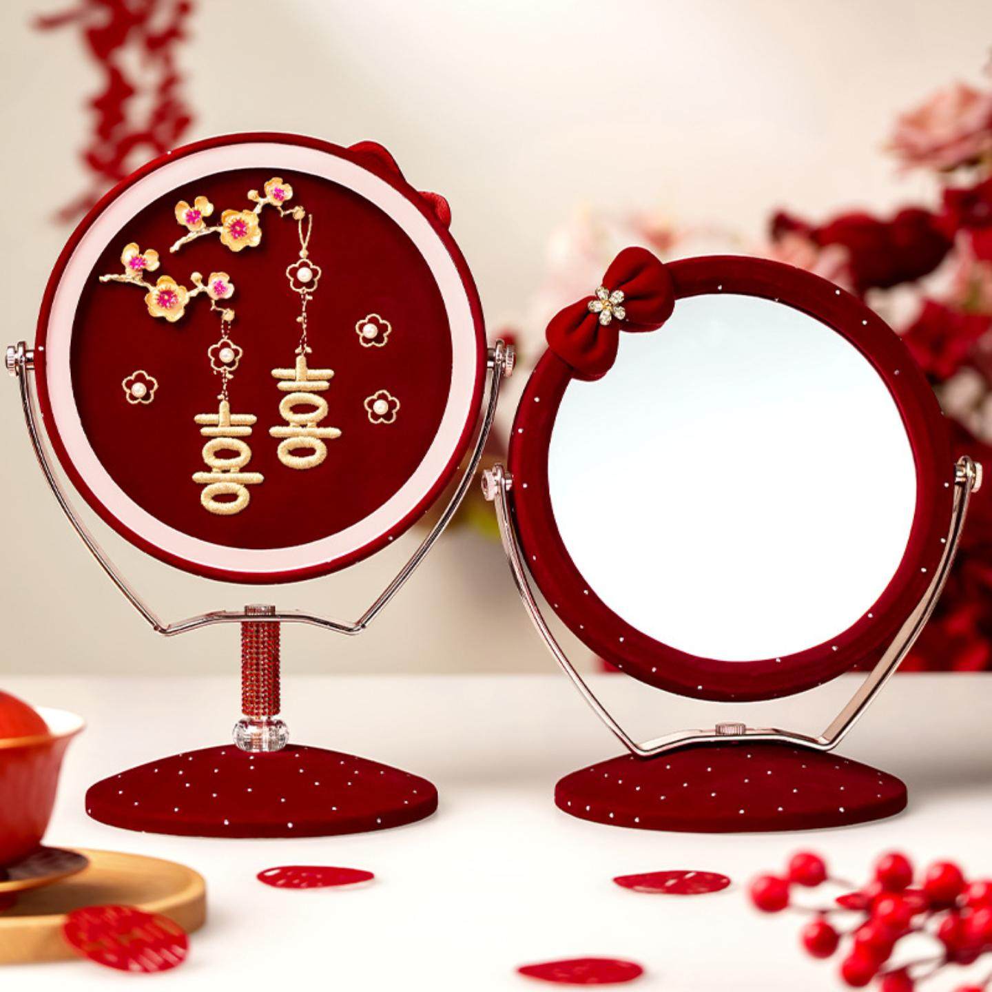 结婚喜镜子女方陪嫁用品出嫁化妆婚庆婚房新娘梳妆镜备婚套装大全,节庆用品/礼品,陪嫁用品套装,淘宝优惠券,粉丝福利购,淘宝优惠卷