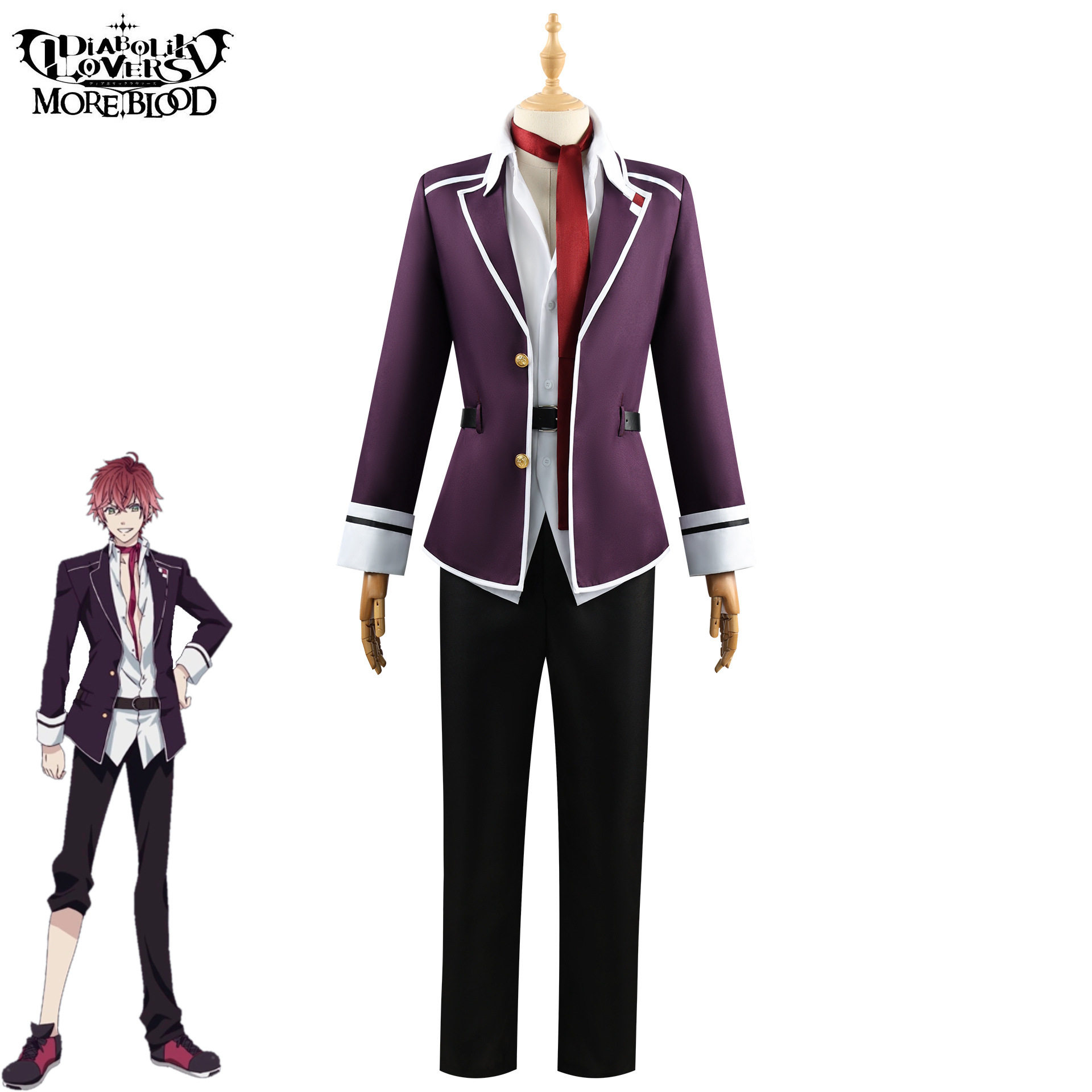 金狐狸魔DIABOLIKLOVERS魔鬼恋人逆卷绫人cos服二次元动漫服装
