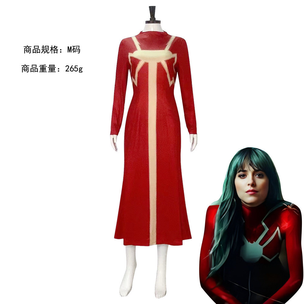 2024电影蜘蛛夫人cos服超感觉醒MadameWeb万圣节角色扮演连体衣
