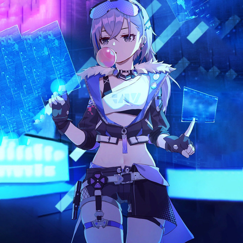 周边崩坏星穹铁道cos服刃银狼符玄cosplay动漫游戏男装套装送眼镜图片