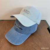 高品质韩版 潮牌NYC刺绣水洗牛仔棒球帽男女同款 休闲鸭舌帽显脸小