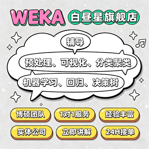 留学生WEKA数据分析辅导服务机器学习可视化分类聚类统计分析代做