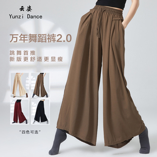 现代舞裤子垂感2024新款中国舞演出服古典舞练功服秋冬舞蹈阔腿裤