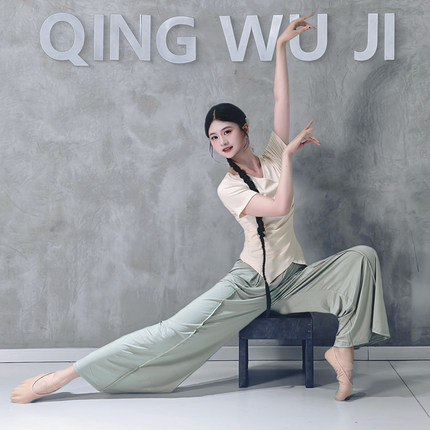 舞蹈服练功服女款2026新款莫代尔上衣套装一整套现代舞成人舞蹈裤