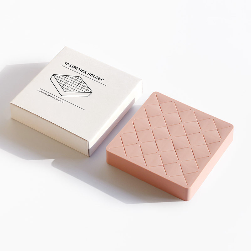 极速跨境新品16支口红收纳盒矽胶化妆化妆台浪漫唇膏彩妆整理盒