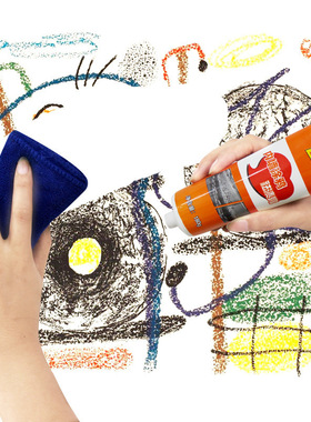Interior wall graffiti stain cleaning paste wall friction f