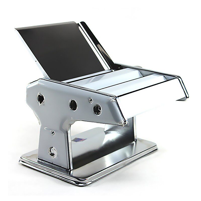 极速促山东龙口牌手动家用面条机制面机小型手摇不锈钢两刀带托板