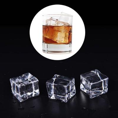 10pcs Artificial Cubes 3 Sizes Clear Square Fake Artificial