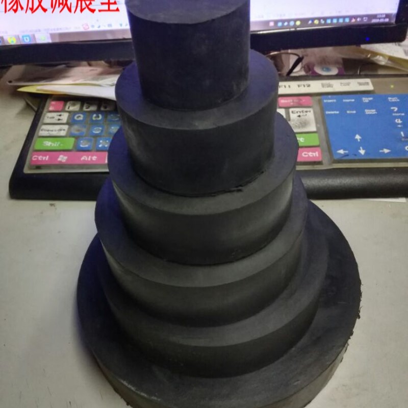 好货定制优质橡胶圆形缓冲垫机床机械脚垫橡胶防震垫圆形橡皮减震