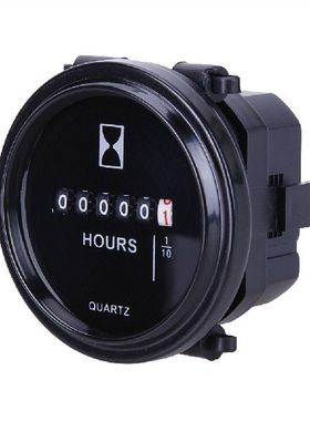 DC 12/24/36V Digital Hour Meter Counter Quartz Timer for