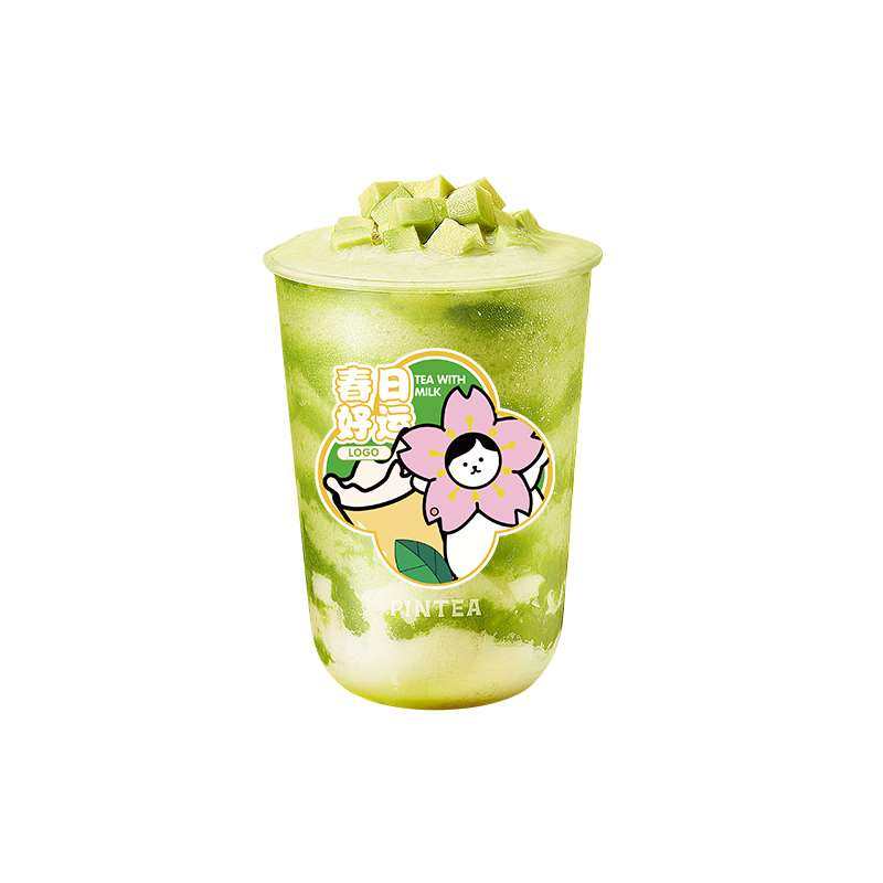 奶茶杯贴纸定制网红咖啡店一次性防水标贴设计logo二维码饮品杯子