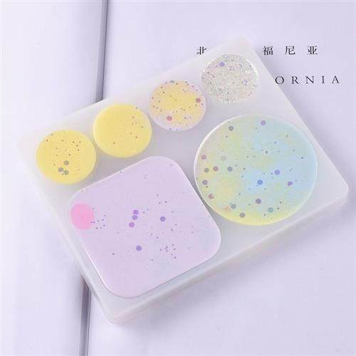 榕泰矽胶调色盘 学生美术水彩 颜料调色盘 绘制颜料 滴胶矽胶模具