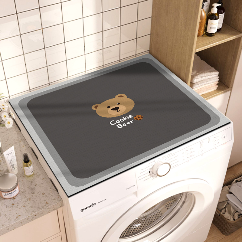 微波炉冰箱滚筒洗衣机盖布防尘垫洗手台台面垫子吸水桌垫柜子遮尘