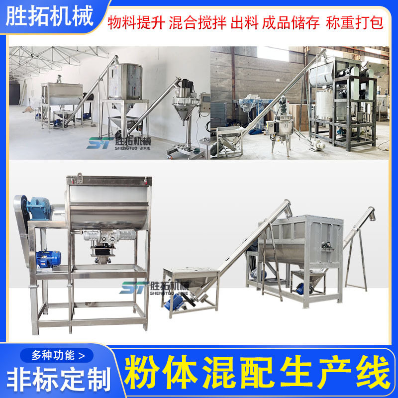 不锈钢卧式搅拌机粉体双螺带混合机颜料粉搅拌机有机肥成套生产线,农机/农具/农膜,种子包衣机/搅拌机,淘宝优惠券,粉丝福利购,淘宝优惠卷