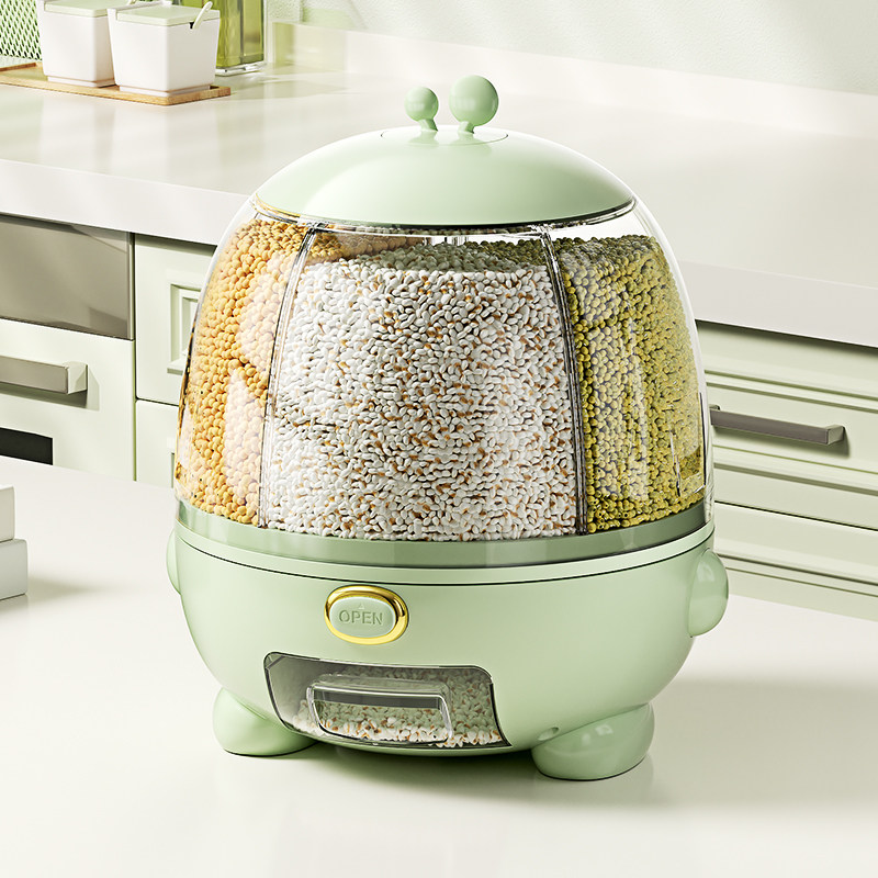 速发旋转五谷杂防分隔分类收纳盒级装桶米家用米桶粮虫防潮密封,厨房/烹饪用具,米桶/米缸,淘宝优惠券,粉丝福利购,淘宝优惠卷