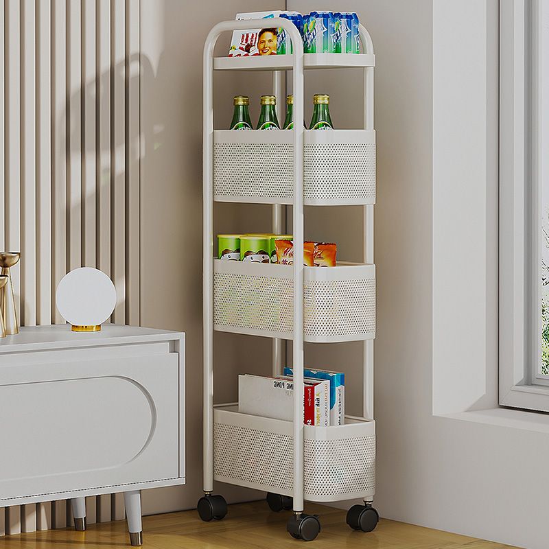 速发厨房置地架落物多层缝隙家用卫生间厕收冰箱侧夹缝小推车所纳