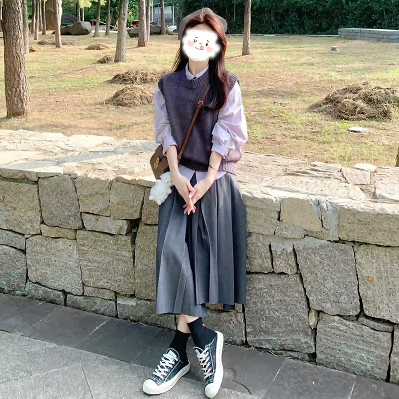 速发今年流行漂亮洋装子2025新款深春季小个子香风穿装搭整套一裙