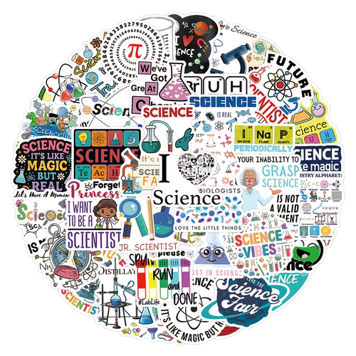科学展览ScienceFair卡通贴纸
