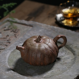 宜兴紫砂壶纯手工茶壶茶具国工徐顺伟翡翠金砂南瓜壶小容量单人