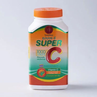泰国进口super Cvc维c橙子咀嚼片无色素维生素C片超级VC儿童 超级