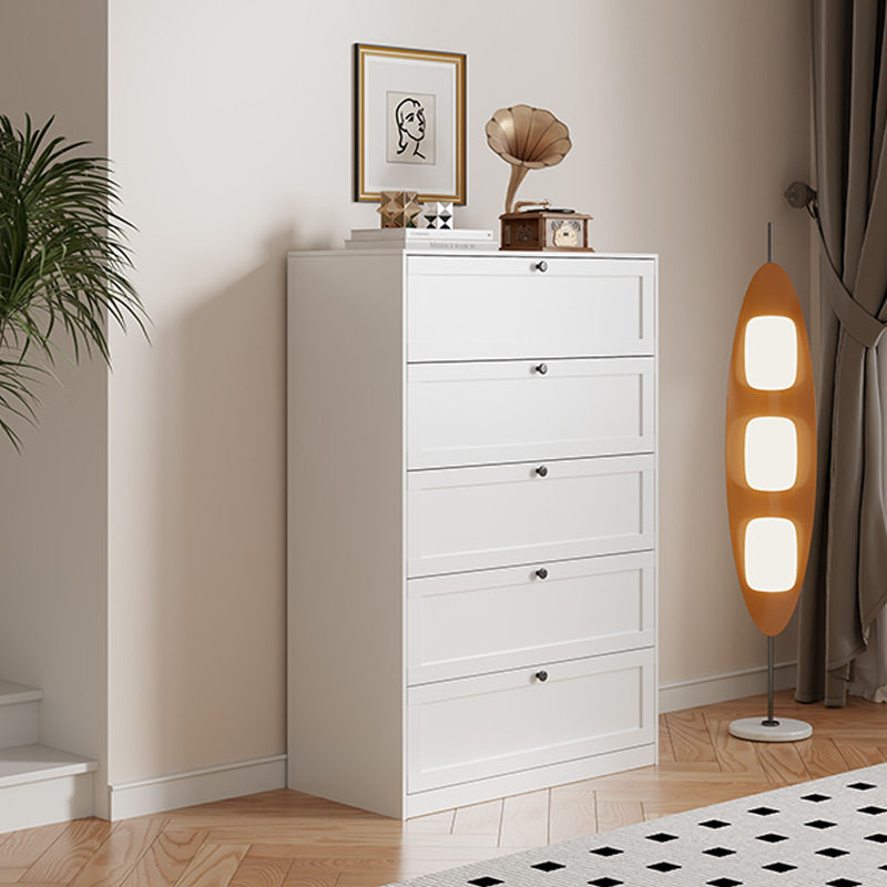 铁艺五斗柜现代简约储物柜客厅靠墙一体收纳柜钢制卧室床尾抽屉柜