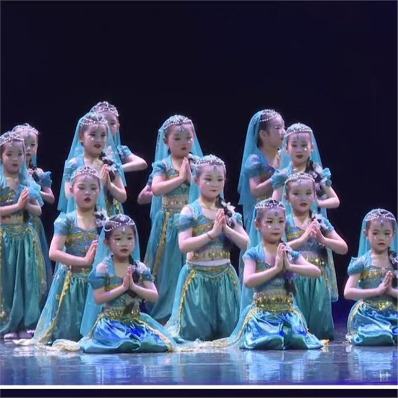 儿童印度舞演出服异域风情表演服茉莉公主裙幼儿肚皮舞蹈影楼写真