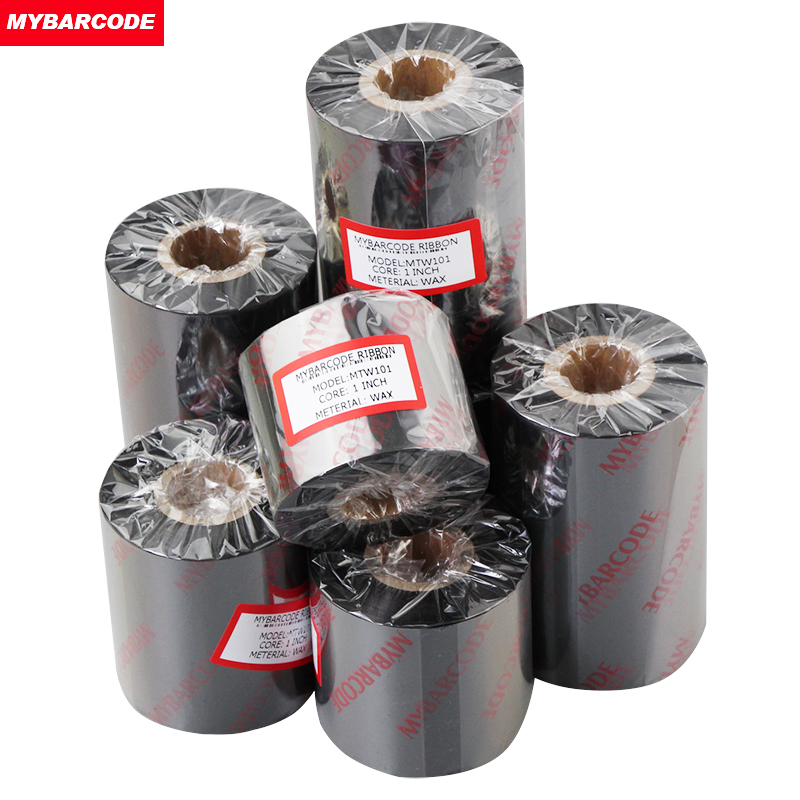 蜡基碳带40 50 60 70 80 90 100 110mm 300m条码打印机标签铜版纸