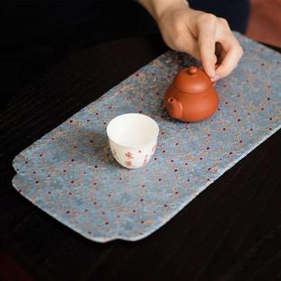 织锦茶席茶垫小尺寸双面刺绣功夫道宋锦茶道布席席子茶铺中式桌旗