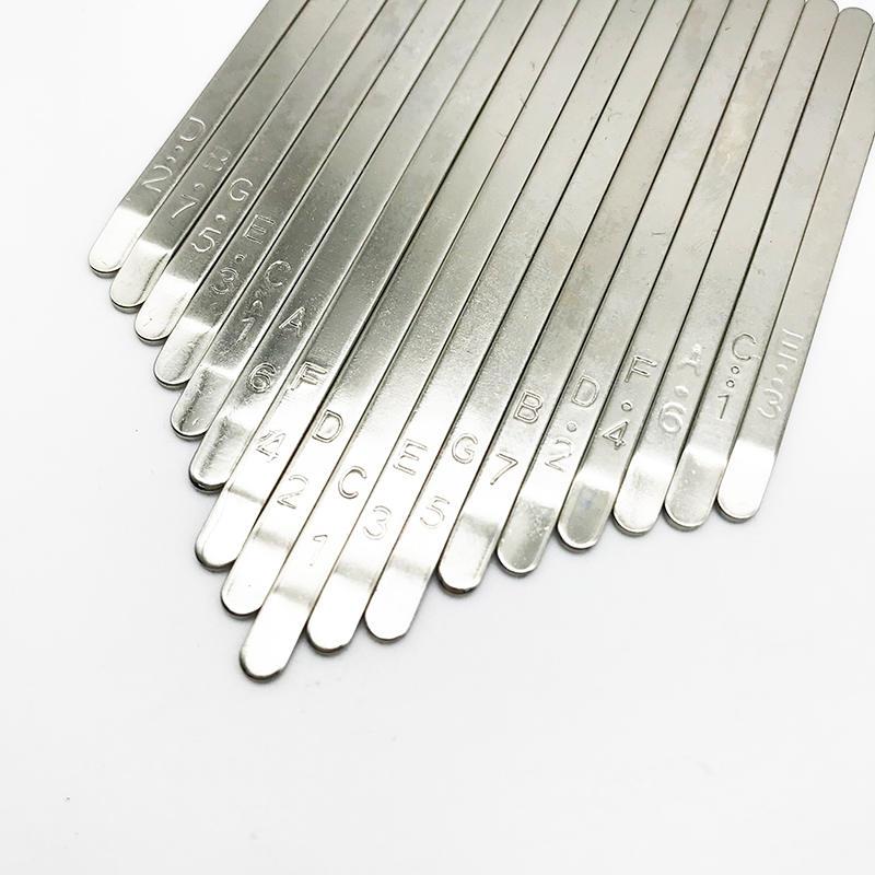 8/17/21音 拇指琴琴键 弹簧片 卡林巴琴键 钢印音标 猛钢琴键 枕