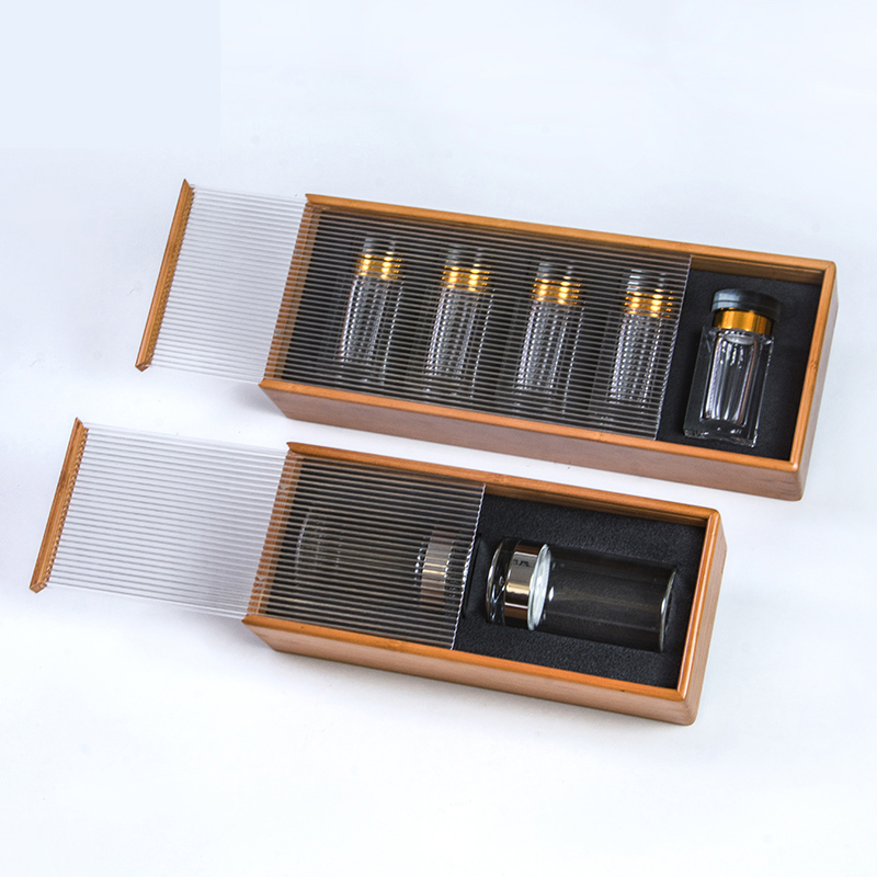 竹盒高档滋补品礼盒海参虫草竹盒压克力通用定制铁皮石斛包装盒子