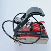 欧耐车载充气泵脚踏便携式 打气筒汽车轮胎脚踩双缸小轿车用打气泵