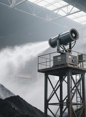 钢铁厂废料棚80米防爆型远程射雾器 智能超细雾炮机 SY-80型雾炮