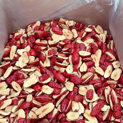 红枣干片旗舰店去皮去核无核新疆枣干片若羌特产级家商用泡茶专用
