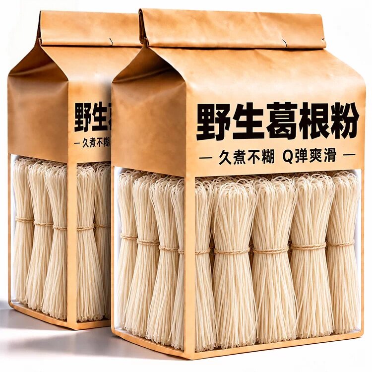 纯天然大别山葛根粉条劲道爽滑手工野生无胶无明矾正品官方旗舰店