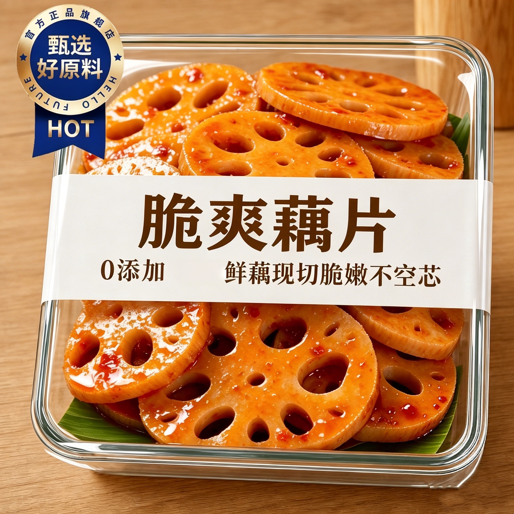 香辣藕片脆下饭菜素菜零食休闲食品解馋外卖小菜开袋即食下酒菜