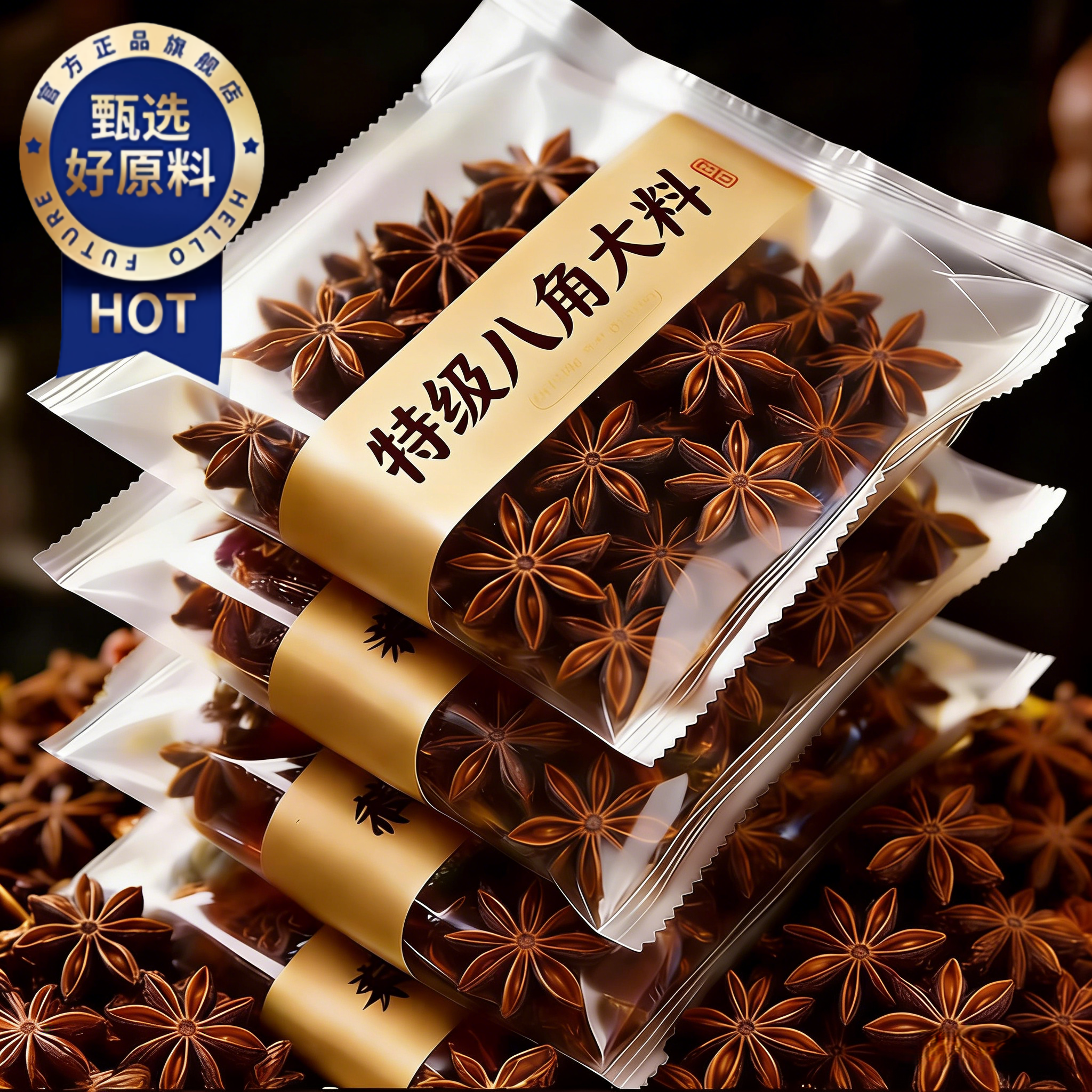 农科院!正宗广西八角大料十成足干无熏硫新货特级出口大茴香调料