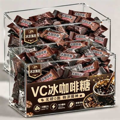 薄荷冰咖啡糖无糖0脂VC即食