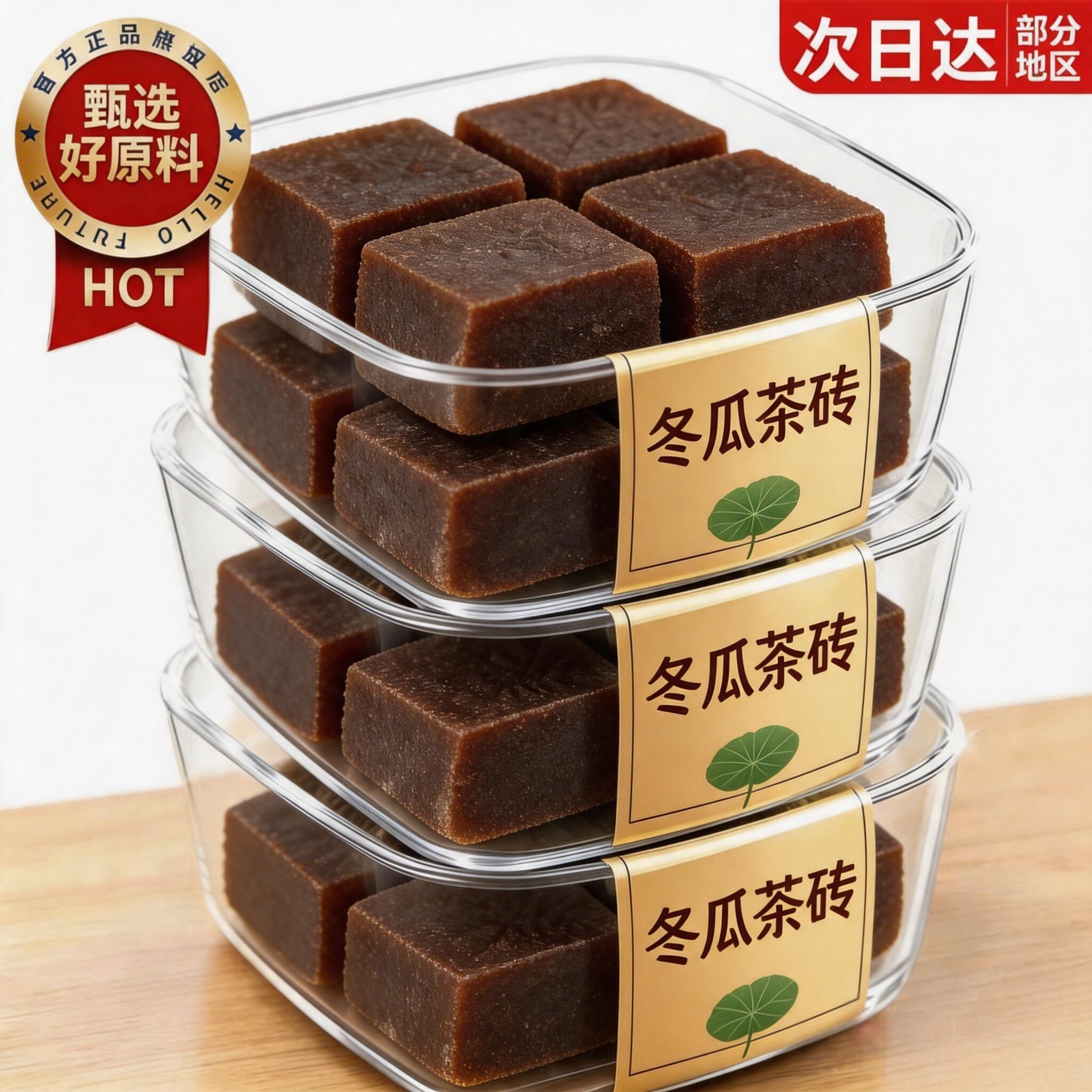 正宗台湾原装进口老头家红标冬瓜茶砖块黑糖鲜芋仙浓缩饮料