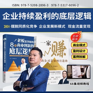 公司是如何打造 老板要掌握 底层逻辑商业模式 王冲推荐 设计 68集视频课程企业持续盈利 一家赚钱 底层逻辑 八大商业创新