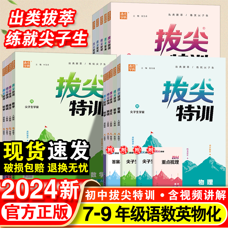 2024拔尖特训七八九年级下册