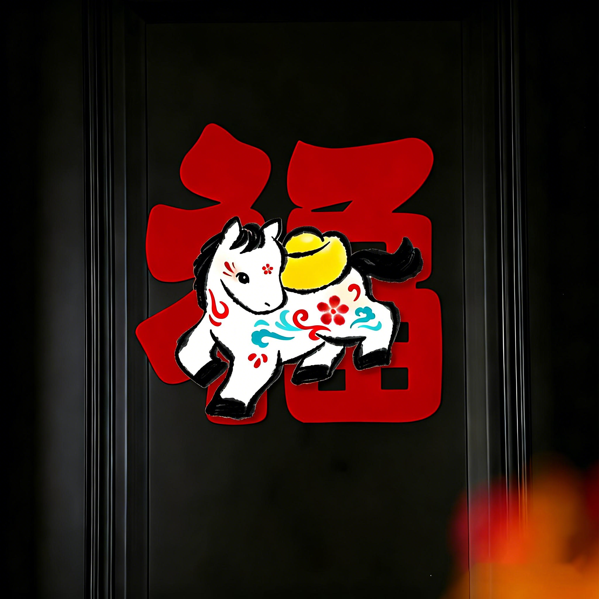 马年立体福字门贴2026新年入户门福字贴家用过年氛围场景布置喜庆,节庆用品/礼品,福字/窗花/窗贴,淘宝优惠券,粉丝福利购,淘宝优惠卷