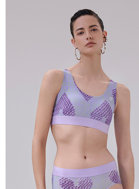 AIMER CHUANG26春夏新时尚撞色内衣女无钢圈背心式文胸CA171981