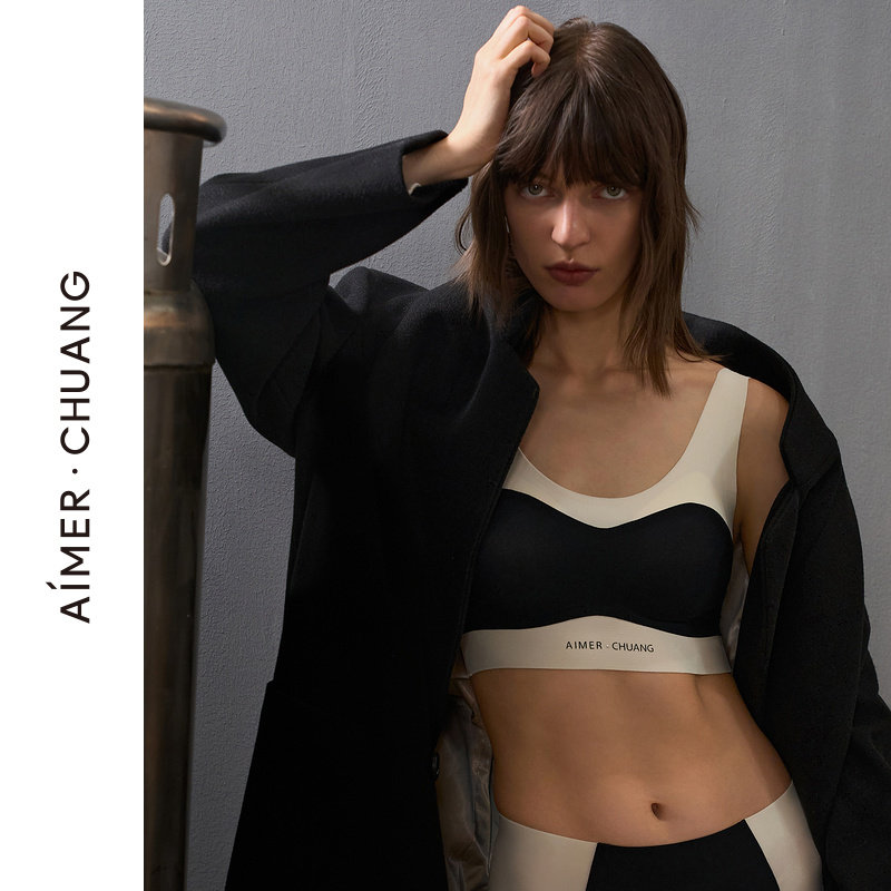 AIMER CHUANG/爱慕创溯源3圆领无托背心式文胸CA171372