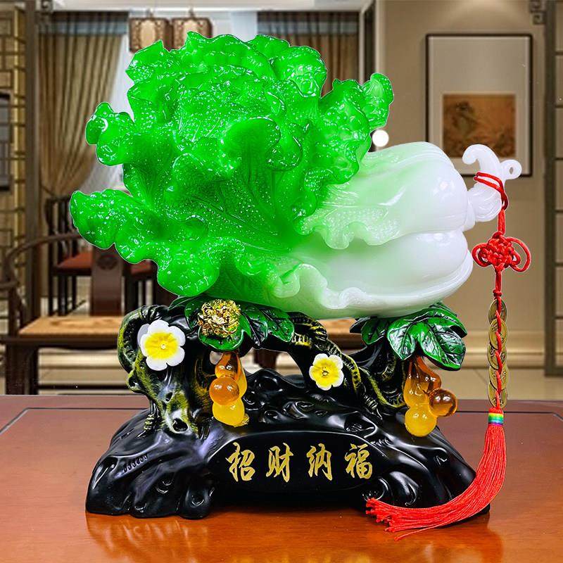 玉白菜摆件招财葫芦金蟾创意玄关客厅酒柜电视柜装饰品开业礼物,家居饰品,装饰摆件,淘宝优惠券,粉丝福利购,淘宝优惠卷